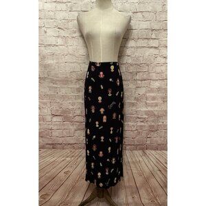 Vintage David Dart Womens S Midi Skirt Pop Art Lady Hair Salon Made in USA